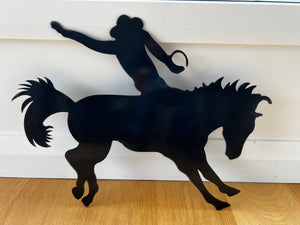 Rodeo Rider Metal Art